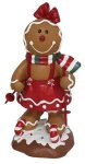 Ginger Cookie Figure With Ski's 14X11X25.5 - Girl
