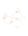 Mixed Metal Butterfly Bracelets 3-PACK