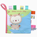 Soft Baby Label Cloth Book - Little Owl's Day