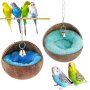 Natura L Coconut Shell Bird Nesting House Bed Breeding Nesting Anti Pecking With Warm Pad And Bell For Bird Parrot Budgerigar Parakeet Parrot Parrot Canary Finches