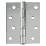 Samson Bearing Hinge Butt With Screws Nickel 100MM X 75MM