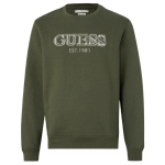 Guess Mens Basic Sweatshirt In Olive - Olive 2XL