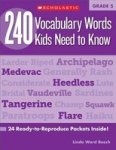 240 Vocabulary Words Kids Need To Know Grade 5