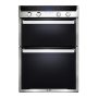 ELBA Elio 60CM Multifunction Electric Double Oven-stainless Steel And Black Glass Finish 02/ELIO 800D