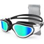 Wide View Racing Swim Goggles - Anti-fog Polarized Swimming Goggles