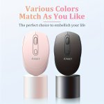 Eaget Wireless Mouse: 2.4G Silent With USB Receiver Ergonomic Design Suitable For PC Mac Laptop Chromebook - Pink Office Only Co