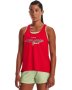 Women's Ua Knockout Graphic Tank - Radio Red / XS