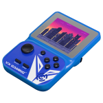 VX Gaming Nostalgia Series Handheld Retro Game Station With 4GB Micro Sd - Blue VX-161-BL