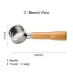 Coffee Accessories 2 Ears Naked Coffee Portafilter C1 Beech Wood