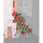 Wingback Printed Fabric Pomegranate