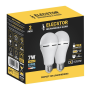 Elecstor E27 7W 1200MAH Rechargeable LED Bulb 2 Pack - Cool White