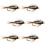 The Fly Fishing Place Bead Head Prince Nymph Fly Fishing Flies - Set Of 6 Flies Hook Size 16