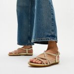 Gracie Crystal Strappy Sandals - Platino - 9