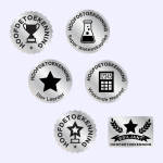 Principal Award Labels - Silver - Afrikaans