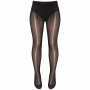 Women's Glossy Sheer Black Pantyhose - L-xxl 1 Pair