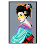 Black Framed Canvas: Yae - 1200MM X 800MM X 50MM