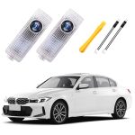 2PC Car Door Light Projector Customized Logo Door LED Lights Compatible With 1 2 3 4 5 6 7 X Z M GT Series B Car Accessories