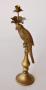 Parrot Gold Metal Candle Holder 51X11CM