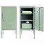 Steel Single Door Bedside Pedestal Locker Shorty Storage Cabinet - Matcha Green