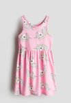 Patterned Cotton Dress - Pink Multi