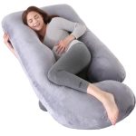 Pillows For Sleeping U Shaped Full Body Maternity Pillow With Removable Cover - Support For Back Legs Belly Hips For Pregnant Wo