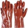Pvc Fully Coated 11" Gauntlets Jersey Lining Red