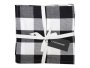 Linen House Revana Check Napkins Set Of 4 Black