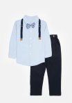 PoP Candy Shirt Suspender & Pants Set - Light Blue & Dark Blue
