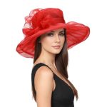 Zando Derby Hats For Women 2026 Church Elegant Organza Victorian Fancy Tea Party Wedding Kentucky Fascinators Fashionable Derby