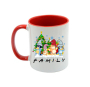 Bluey Christmas Coffee Mug - Festive Two-tone Red And White Coffee Mug