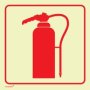 Photoluminescent Sign - Fire Extinguisher 190 X 190MM