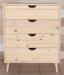 Lotus 4 Dr Chest Of Drawers – Raw