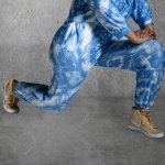 Plus Size Joy & Ash Jogger Tie Dye - Blue