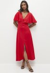 Edit Flutter Sleeve Midi Dress - Red