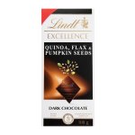 Lindt Excellence Quinoa Flax & Pumpkin Seeds Dark Chocolate Slab 100G