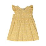 Ditsy Printed Dress With Frill Sleeve