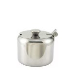 Hinged Stainless Steel Sugar Bowl