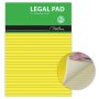 Treeline A4 Legal Yellow Bond Paper Pad   80 Sheets    10 Pack