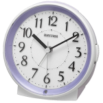 Rhythm Automatic Light In The Dark Alarm Clock 11.2 Cm X 11.4 Cm X 6.2 Cm