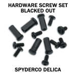 Stainless Replacement Hardware Screw Kit For Spyderco Delica - Black