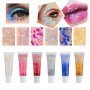 Mermaid Sequins Body Glitter Gel Make Up Long Lasting Glitter For Body Face Hair Eyeshadow Music Festival Party Carnival Long Lasting Face Glitter No