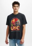 Cotton On License Loose Fit College T-Shirt - Lcn Usc Washed Black trojans