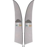 3M Legend Sublimated Arcfin Double -sided Flying Banner 1 Complete Unit