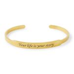 Goldair Gold Plated Your Life Bracelet