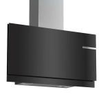 Bosch Serie 6 - 90CM Wall Mounted Extractor Flat Design Black With Glass Canopy Exhaust
