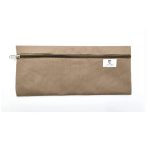 Dafrique Canvas Pencil Case Fzip Large Beige