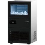 Elegance IC4501 Plumbed Upright Ice Maker - 40KG 24HR Black Stainless Steel