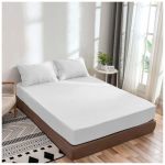 Premium Quality 1 Piece Fitted Sheet Bottom Sheet Only 10" Inches Deep Pocket 700 Thread Count Egyptian Quality Cotton Solid Pat