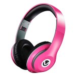 Volkano Rhythm Series Ultra Powerful Aux Headphones- Pink - Pink