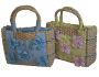 Fino 2 Piece Straw Woven Beach Bag